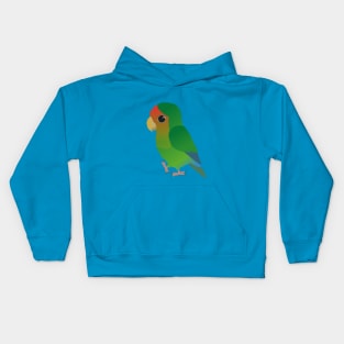 Cute peach faced lovebird Kids Hoodie